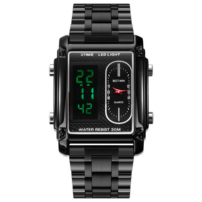 Mens Stainless Steel First Class Analog Dress Watches