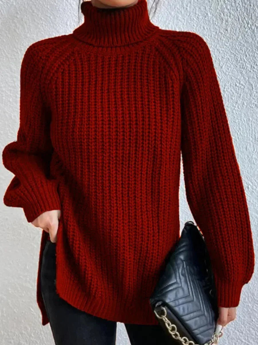 Turtleneck Femme Jumper Oversized Sweaters