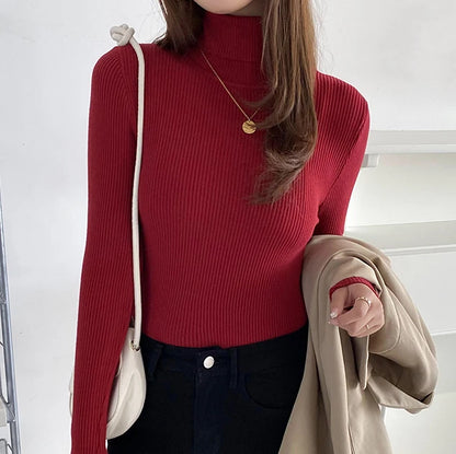 2025 Women S Fall Turtleneck Sweater Soft Knitted Cashmere Pullover Jumper Basic Autumn Winter Sweater For Women