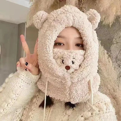 Cute Bear Style Warm Hats