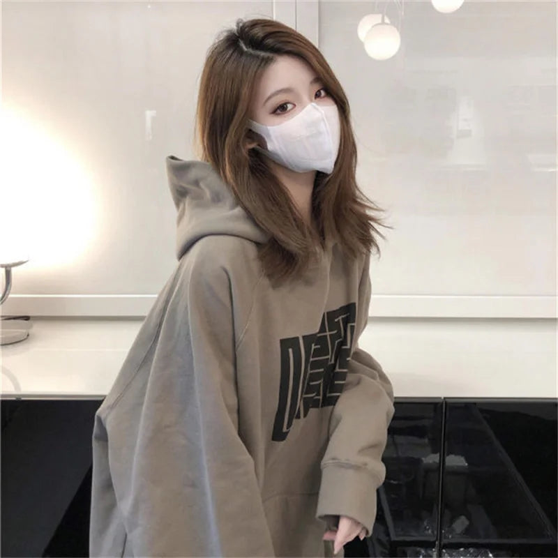 Mens Womens Whistler Letter Embroidery Hoodie Fall Winter Fleece Turtleneck Sweatshirt Vintage Streetwear Pullover Warm Sweats