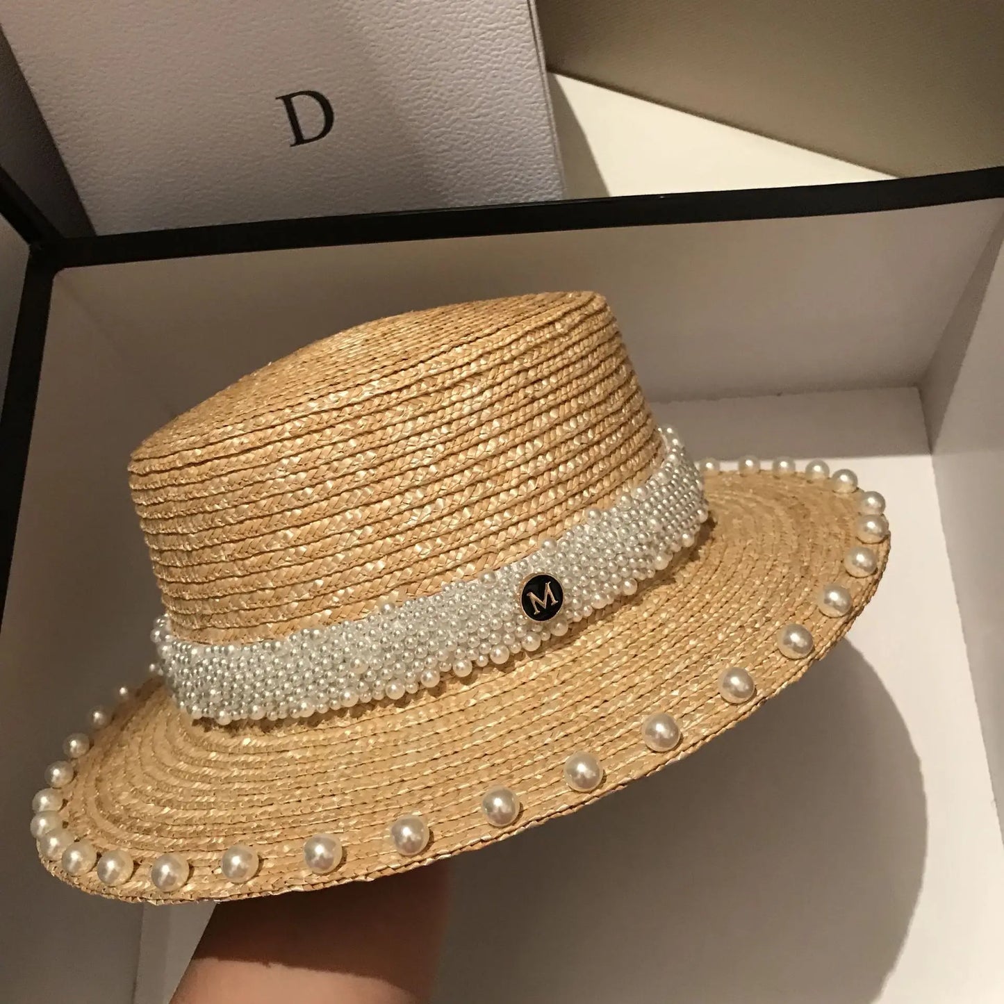 Hepburn Vintage Design Elegant Straw Sun Cap Hat