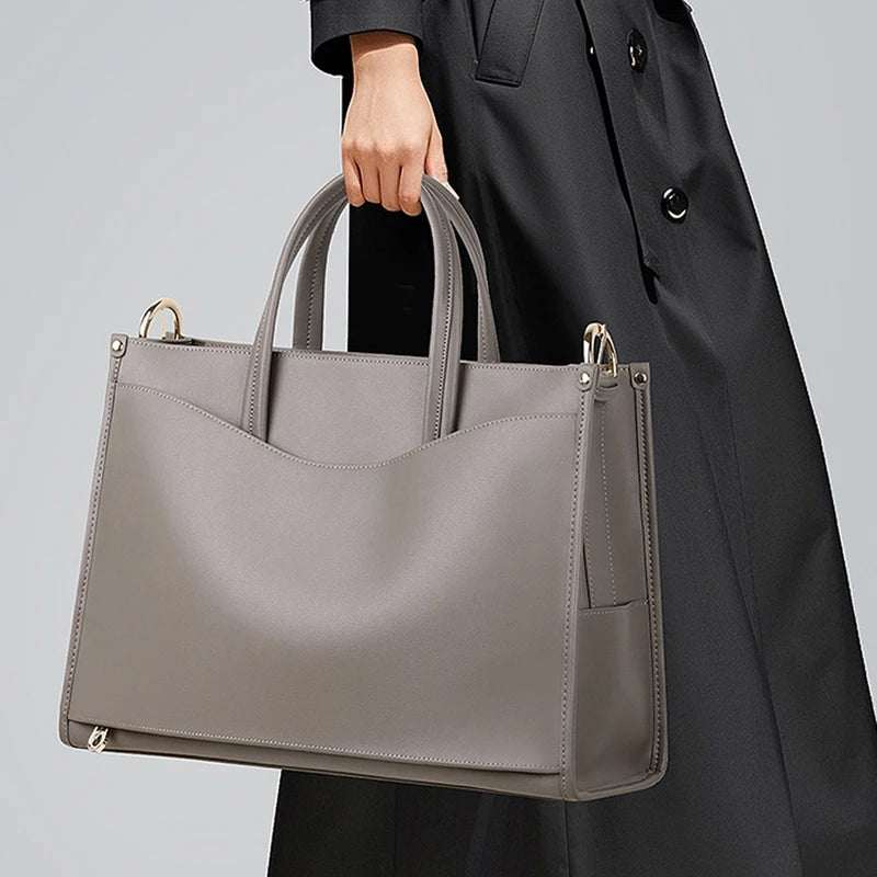 Homme Fashion Brown Soft Leather Handbags