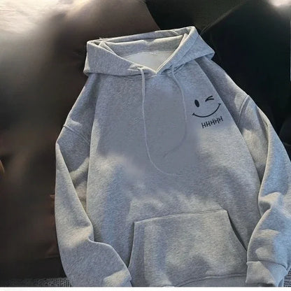 Loose Style Warm Simple Autumn Winter Hoodies