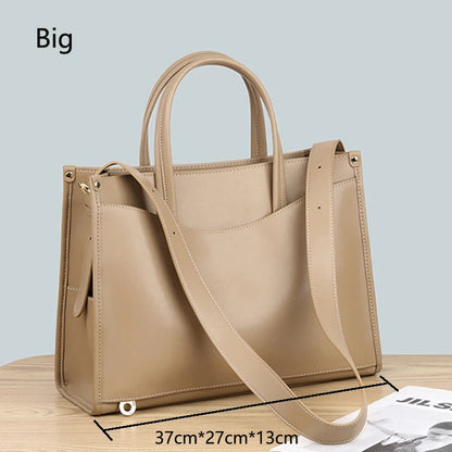 Homme Fashion Brown Soft Leather Handbags