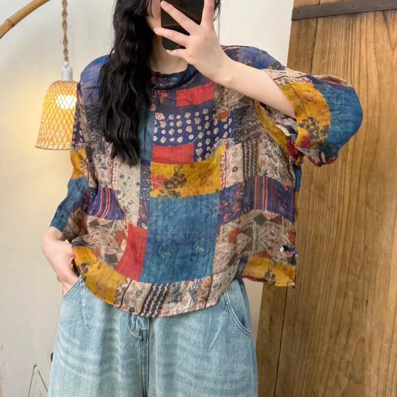 Spring Style Casual O Neck Sweaters Vintage Loose Style