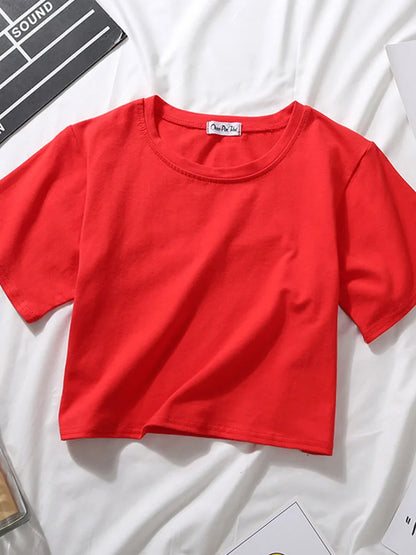 Casual Sport Sleeveless T Shirt For Women 2025 Summer Loose Fit Cropped Fitness Top Polyester Crew Neck With Decoration