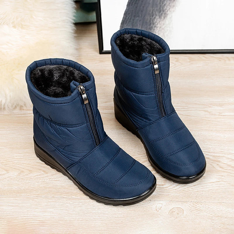 Womens Winter Front Up Zipper Cool Boots
