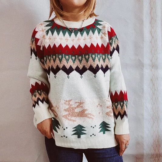 Christmas Themed Casual Sweater For Women