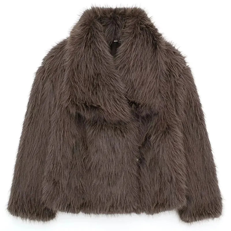 2025 Winter Sweater For Women Fox Fur Cuff Cardigan 100 Wool High Collar Pullover Soft Warm Fashion