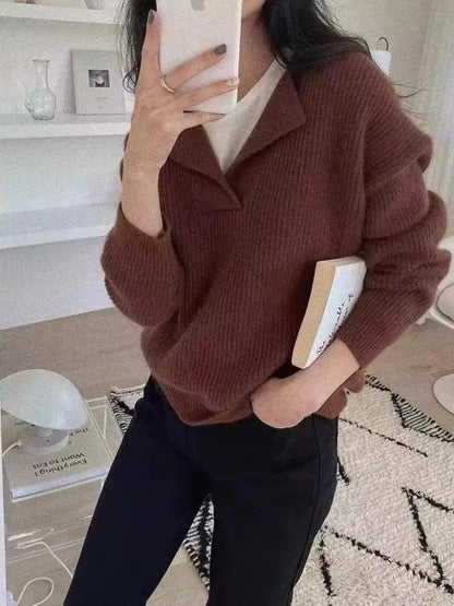 Super Thick Warm Oversized Knitted Women Sweaters