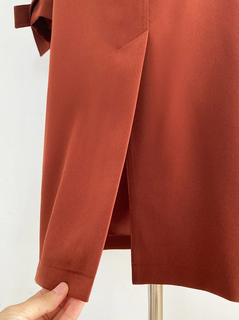 Women Vintage Windbraker Trench Coats