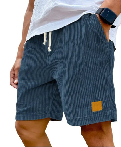 Vintage English Style Corduroy Casual Men Shorts