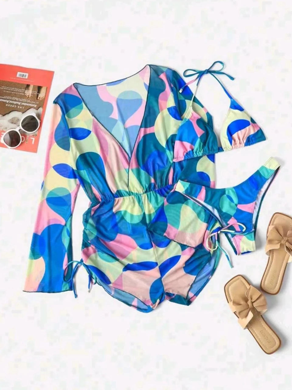 Black In Style 3 Pieces Bikini Set