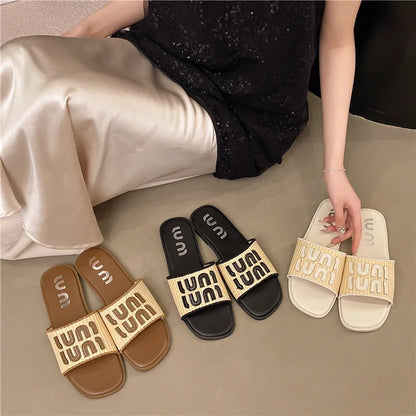 Womens Flat Summer Slippers