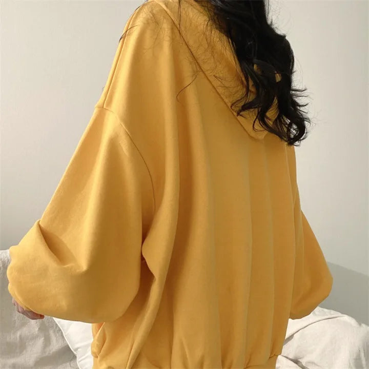New Womens 9317 Cool Winter Style Loose Hoodies