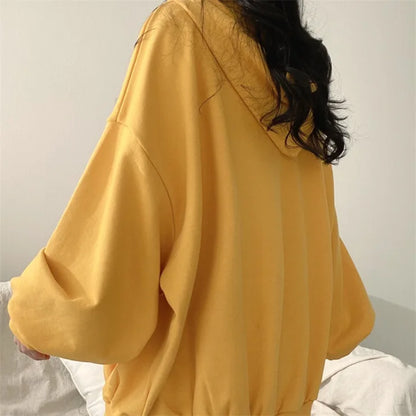 New Womens 9317 Cool Winter Style Loose Hoodies