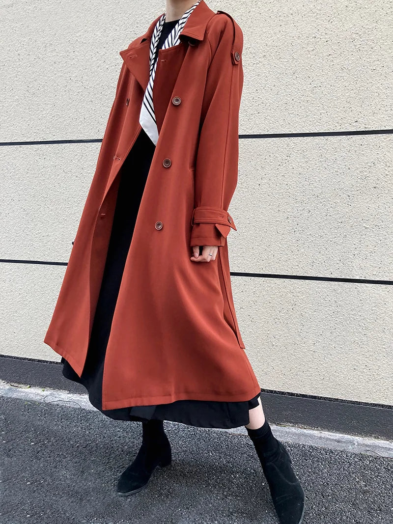 Women Vintage Windbraker Trench Coats