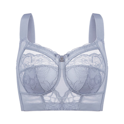 Timeless Ease: Full-Coverage Wire-Free Lace Bra