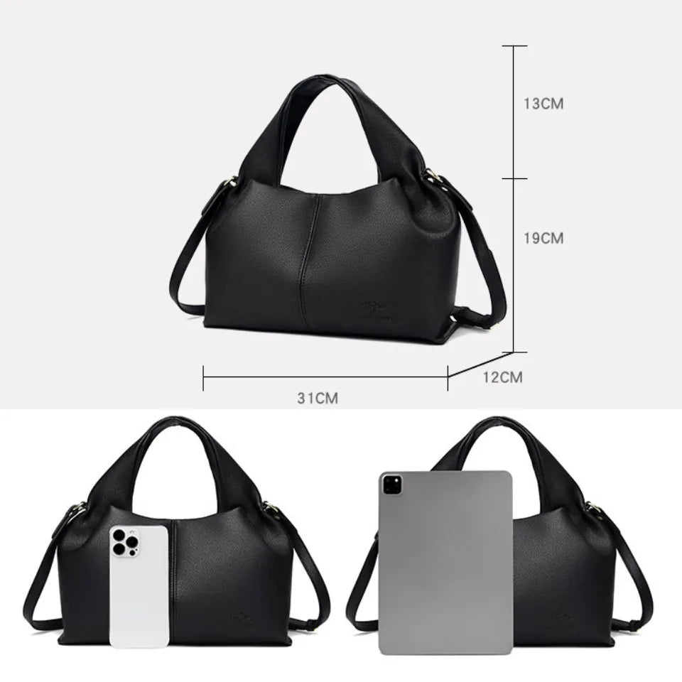 Designer Luxury Genuine Leather Womens Shoulder Tote Bag