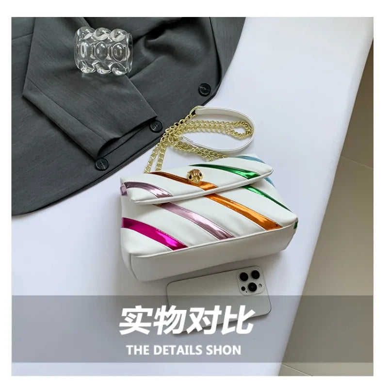 Genuine Leather Luxury Shiny Designer Messenger Bags