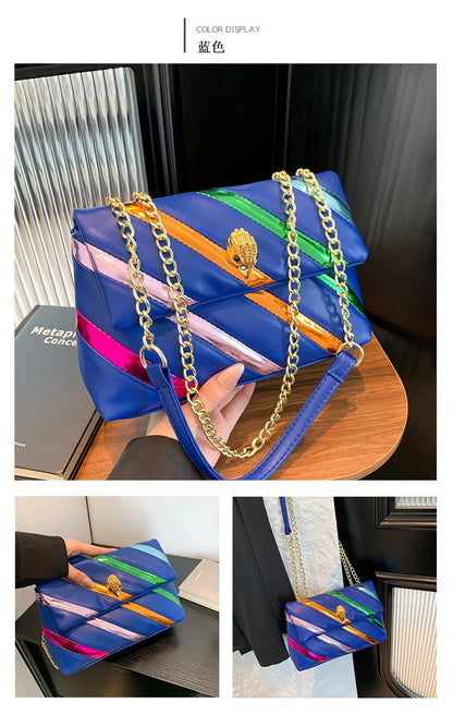 Genuine Leather Luxury Shiny Designer Messenger Bags