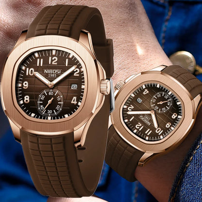 Mens 3bar Water Resistance Luxury Leather Band Watches