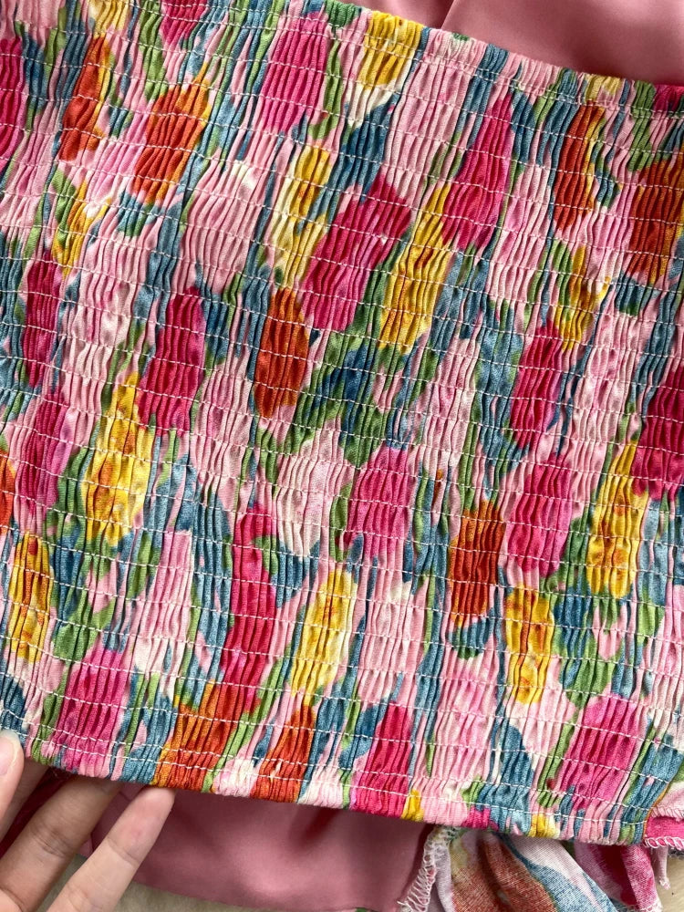 Pink Bow Tie Tube Top 2000s Y2k Cute Sexy Cropped Tank Top Coquette Summer Clothes For Women 2025