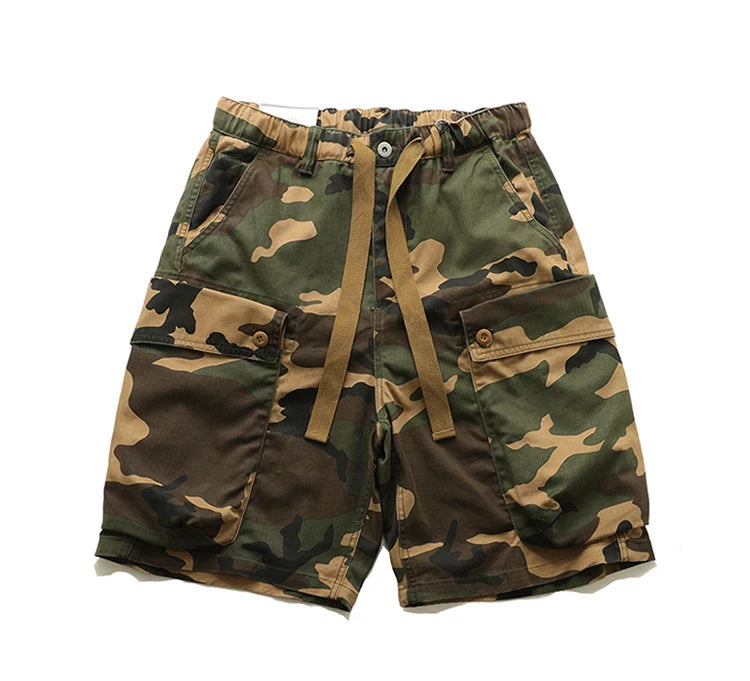 Mens Military Style Camouflage Cargo Shorts