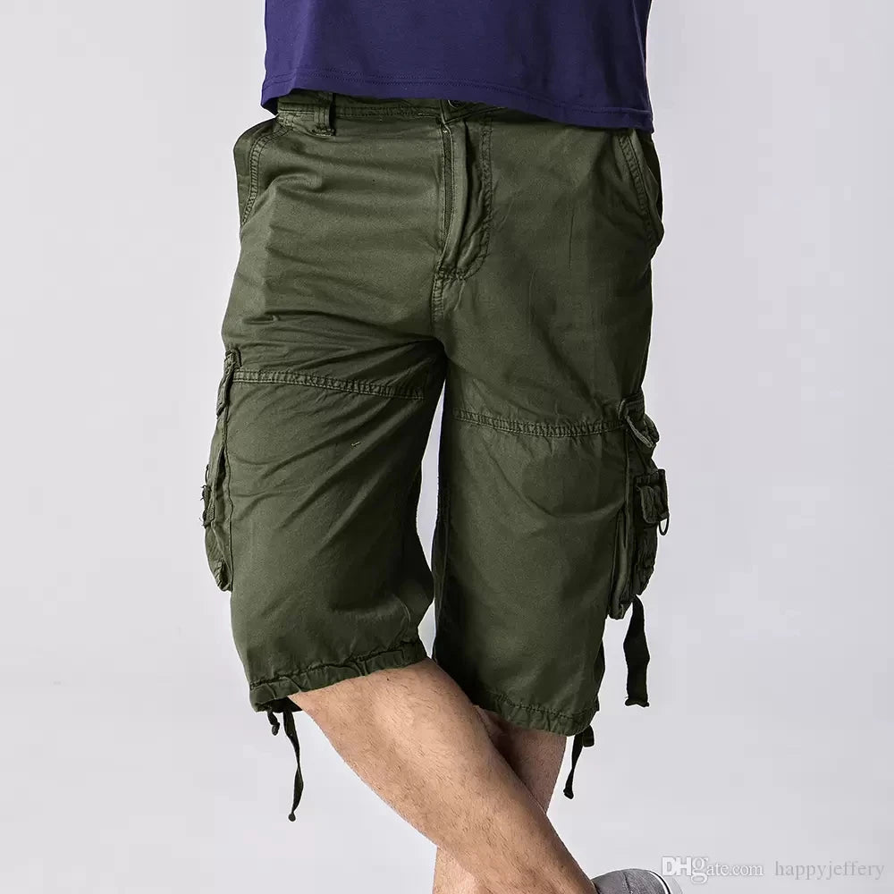 Mens Military Type Cotton Cargo Shorts