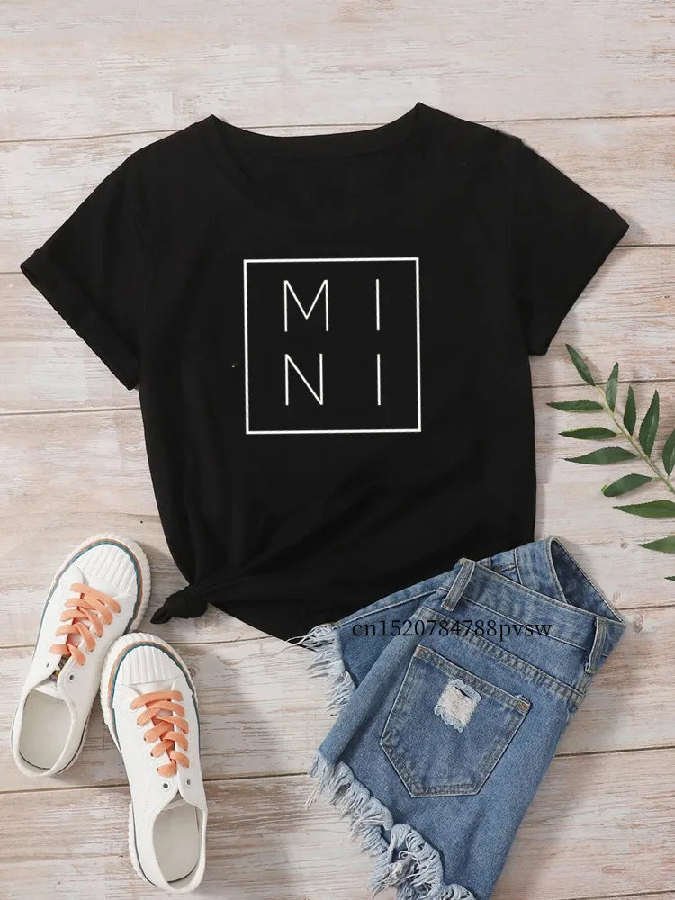 Mama Baby Family Matching Outfits Funny Women S T Shirt Mother And Daughter Tops Mommy Me Clothes
