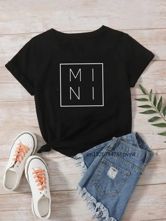 Mama Baby Family Matching Outfits Funny Women S T Shirt Mother And Daughter Tops Mommy Me Clothes