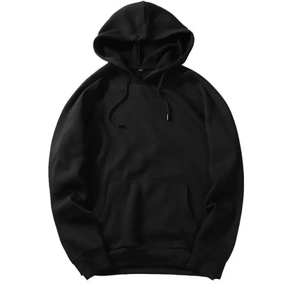 Mens Straight Colors Black Red White Street Fashion Cotton Hoodies