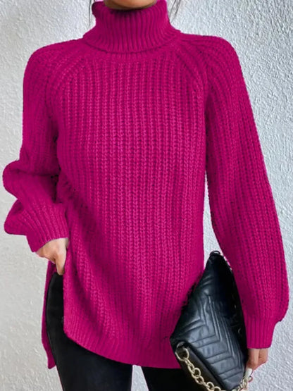 Turtleneck Femme Jumper Oversized Sweaters