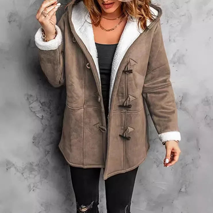 New York Autumn Winter Street Style Wool Hooded Coat Outfits