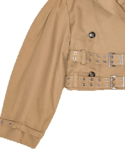 Oversize Long Single Breasted Womens Trench Coat