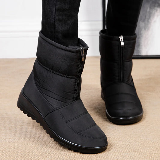 Womens Winter Front Up Zipper Cool Boots