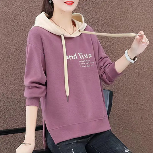 2025 Polar Fleece Hoodie Women S Loose Fit Pullover Sweatshirt For Spring Fall