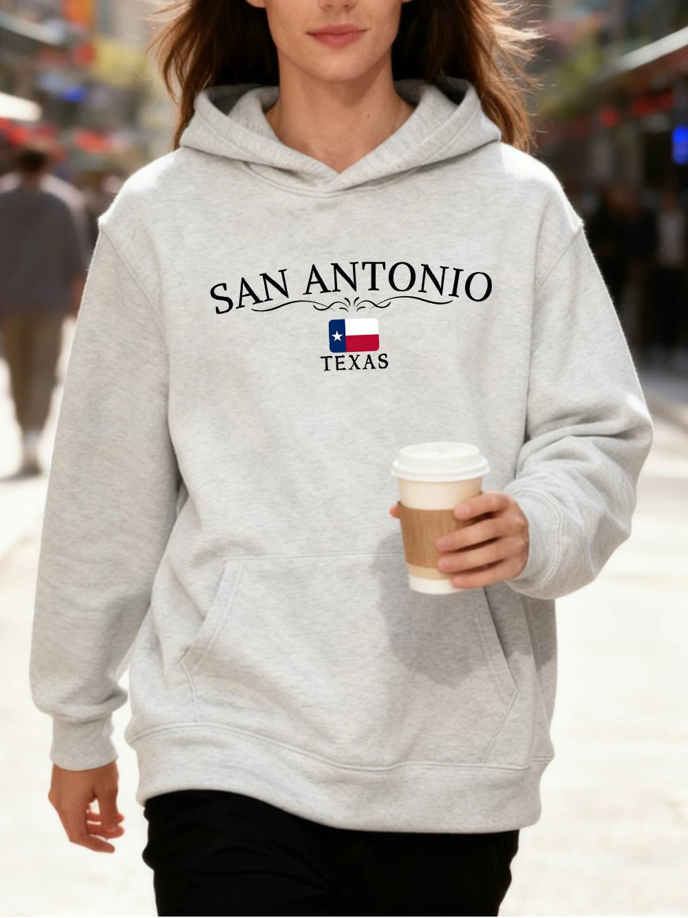 1845 Texas Austin Fleece Warm Hoodies