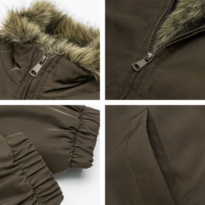 Winter Jacket Men Parkas Thicken Warm Coat Mens Stand Collar Jackets Solid Color Parka Coat Women Fashion New Streetwear