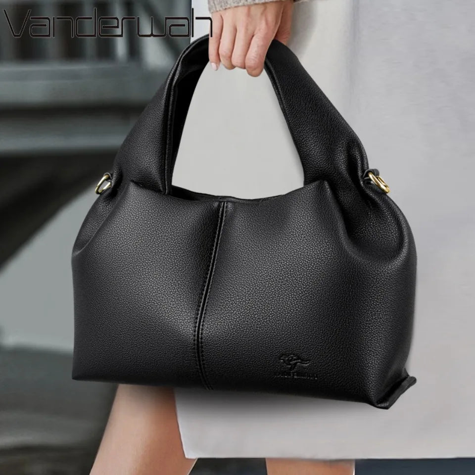 Designer Luxury Genuine Leather Womens Shoulder Tote Bag