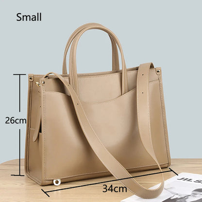 Homme Fashion Brown Soft Leather Handbags
