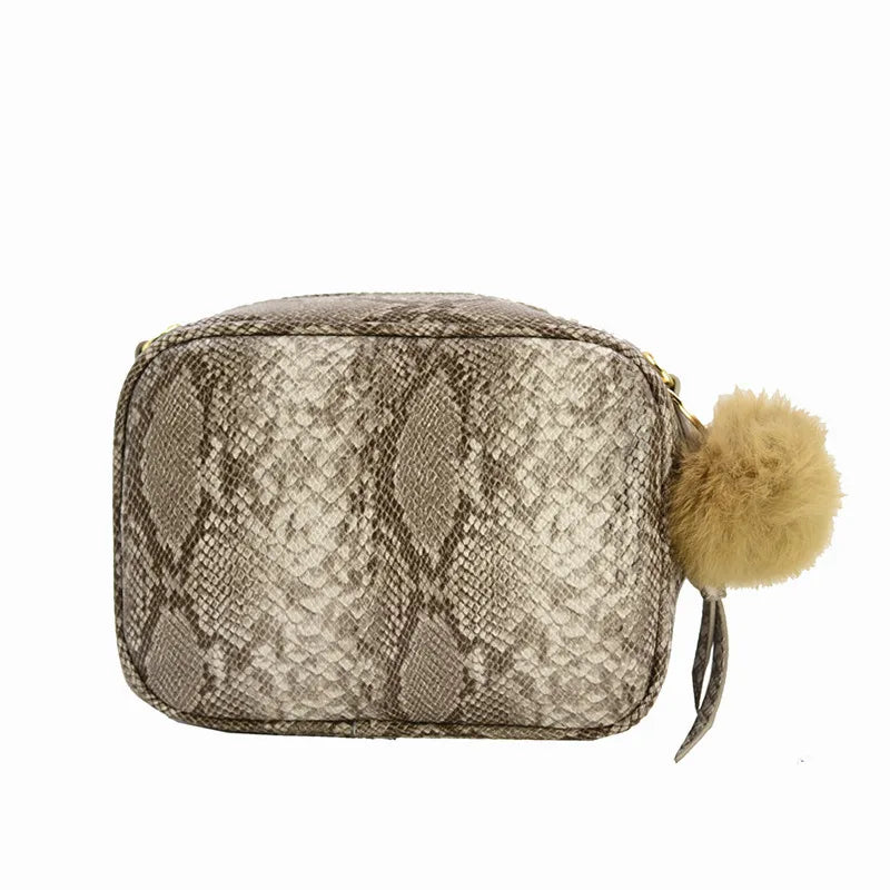 Women Pu Snake Skin Small Crossbody Bags