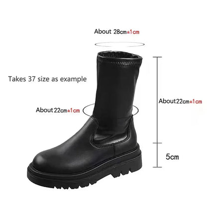Women S Long Boots Autumn Winter Knee High Leather Motorcycle Boots Fashion Thigh High Footwear For Women