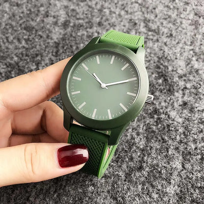 Crocodile Style Quartz Watches: Unisex Casual Silicone Bands