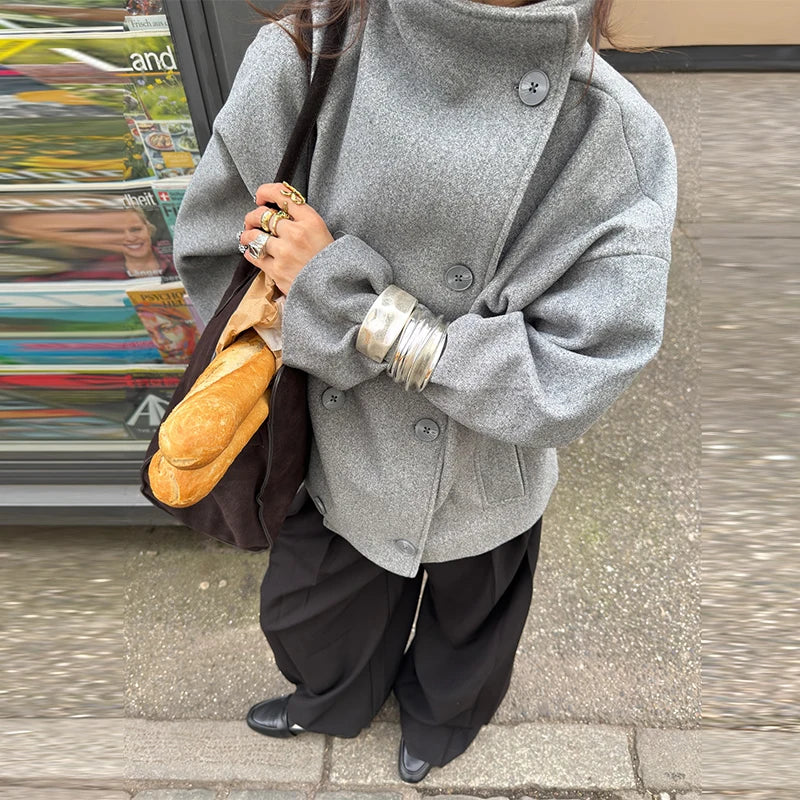 Double Pocket Neckless Jackets