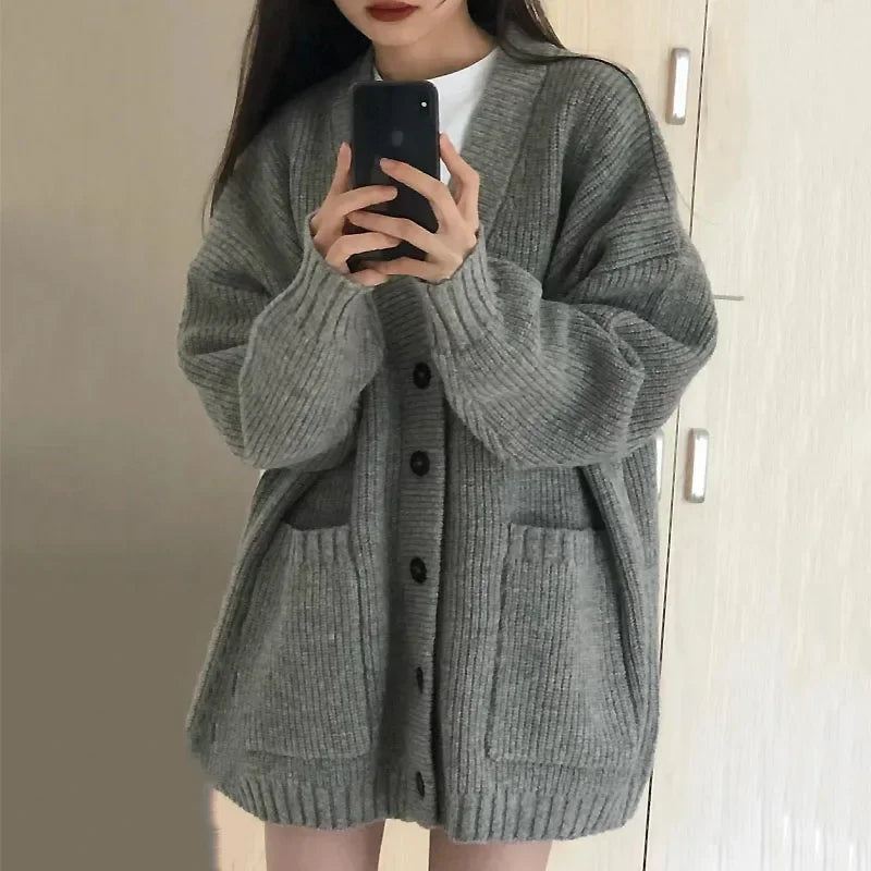 Womens Casual Autumn Long Cardigans