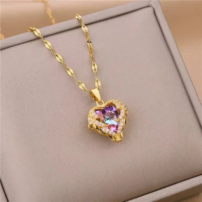 Heart Shaped All Pearl Necklace
