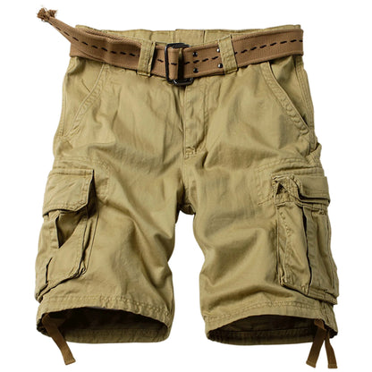 Camouflage Pattern Casual Cotton Mens Cargo Shorts