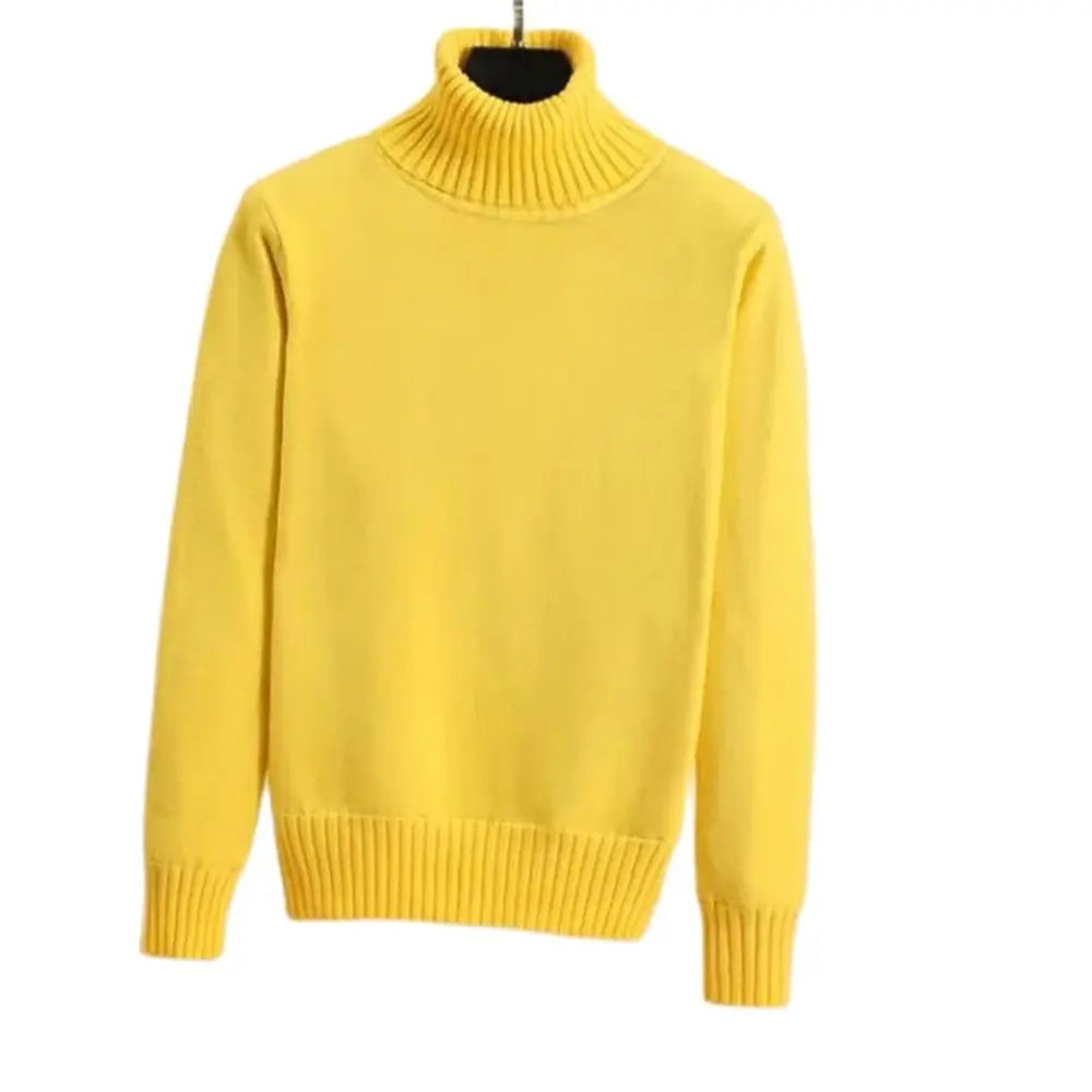 Womens Turtleneck Slim Soft Knit Sweater